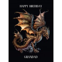 Dragon Birthday Card for Grandad