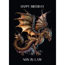 Dragon Birthday Card for Son in Law
