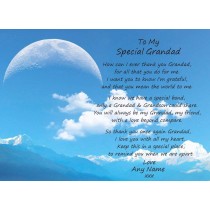Personalised Poem Verse Greeting Card (Special Grandad, from Grandson)