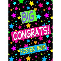 Congratulations Card For Foster Mum (Stars)