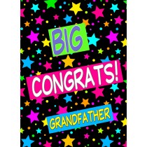 Congratulations Card For Grandfather (Stars)