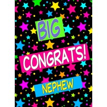 Congratulations Card For Nephew (Stars)