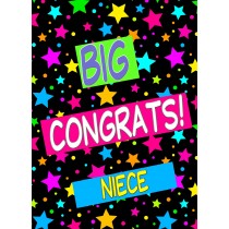 Congratulations Card For Niece (Stars)
