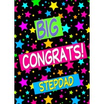 Congratulations Card For Stepdad (Stars)