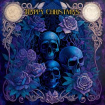 Gothic Art Fantasy Skull Christmas Card (Design 6)