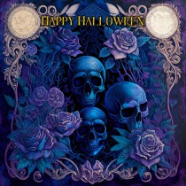 Gothic Art Fantasy Skull Halloween Card (Design 6)