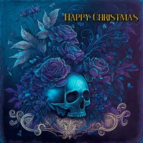 Gothic Art Fantasy Skull Christmas Card (Design 7)