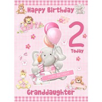 Granddaughter 2nd Birthday Card