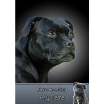 Personalised Staffordshire Bull Terrier Card