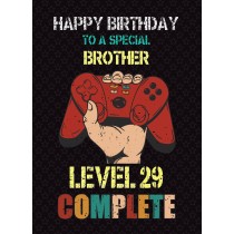 Brother 30th Birthday Card (Gamer, Design 3)