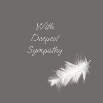 With Deepest Sympathy Card (Feather)