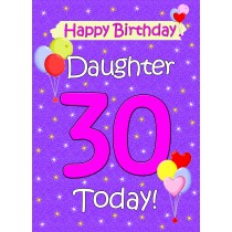 Daughter 30th Birthday Card (Lilac)