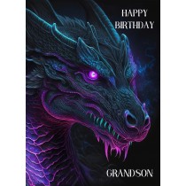 Dragon Birthday Card for Grandson