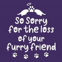 Pet Dog Sympathy Card (Furry Friend)