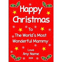 Personalised 'Mammy' Christmas Greeting Card