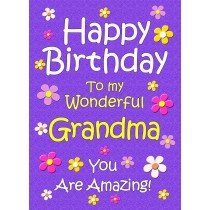 Grandma Birthday Card (Purple)