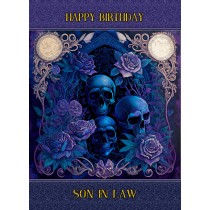 Gothic Skull Birthday Card for Son in Law