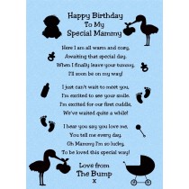 from The Bump Poem Verse 'to My Special Mammy' Baby Blue Birthday Card