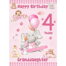 Granddaughter 4th Birthday Card