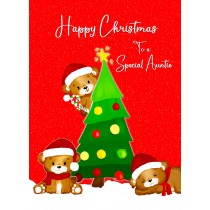 Christmas Card For Auntie (Red Christmas Tree)