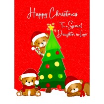 Christmas Card For Daughter in Law (Red Christmas Tree)