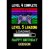 Godson 5th Birthday Card (Gamer, Design 2)