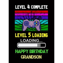 Grandson 5th Birthday Card (Gamer, Design 2)