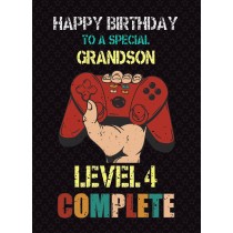 Grandson 5th Birthday Card (Gamer, Design 3)
