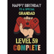 Grandad 60th Birthday Card (Gamer, Design 3)