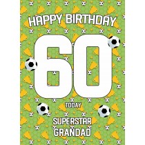 60th Birthday Football Card for Grandad
