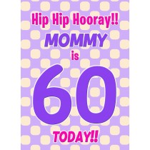 Mommy 60th Birthday Card (Purple Spots)