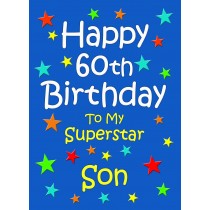 Son 60th Birthday Card (Blue)