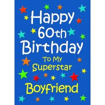 Boyfriend 60th Birthday Card (Blue)