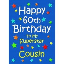 Cousin 60th Birthday Card (Blue)