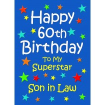 Son in Law 60th Birthday Card (Blue)