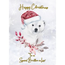 Christmas Card For Brother in Law (Polar Bear)