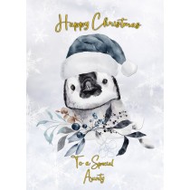 Christmas Card For Aunty (Penguin)