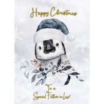 Christmas Card For Father in Law (Penguin)