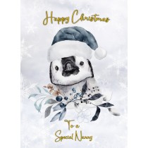 Christmas Card For Nanny (Penguin)