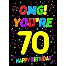 70th Birthday Card (OMG)