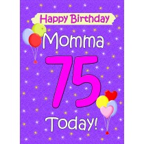 Momma 75th Birthday Card (Lilac)