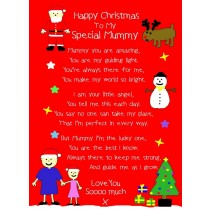 from The Kids Christmas Verse Poem Greeting Card (Special Mummy, from Daughter)