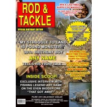 Personalised Fishing Magazine Spoof Birthday Card