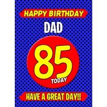 Dad 85th Birthday Card (Blue)