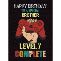 Brother 8th Birthday Card (Gamer, Design 3)