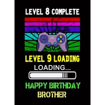 Brother 9th Birthday Card (Gamer, Design 2)