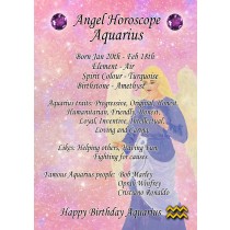 Aquarius Horoscope Birthday Card