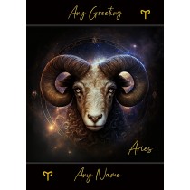 Personalised Fantasy Horoscope Greeting Card (Aries)