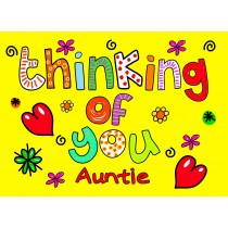 Thinking of You 'Auntie' Greeting Card
