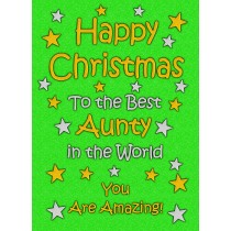 Aunty Christmas Card (Green)
